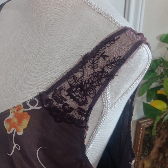 Free People Fit & Flare Floral BOHO Cottagcore Sun Dress - Picture 9 of 12